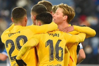 华体会官方网站-德容绝杀，巴萨胜保级队胜得好难